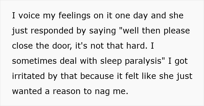 Text excerpt discussing a guy expressing frustration online about his girlfriend wanting him to close her closet door. Text excerpt discussing a guy expressing frustration online about his girlfriend wanting him to close her closet door.