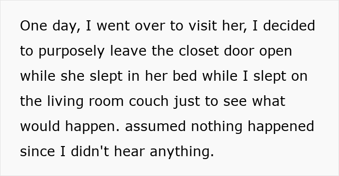 Text describing a guy's experience with his girlfriend wanting him to close her closet door and her public reaction. Text describing a guy's experience with his girlfriend wanting him to close her closet door and her public reaction.