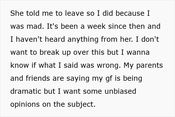 Text post from a guy seeking advice about his girlfriend wanting him to close her closet door, causing drama. Text post from a guy seeking advice about his girlfriend wanting him to close her closet door, causing drama.
