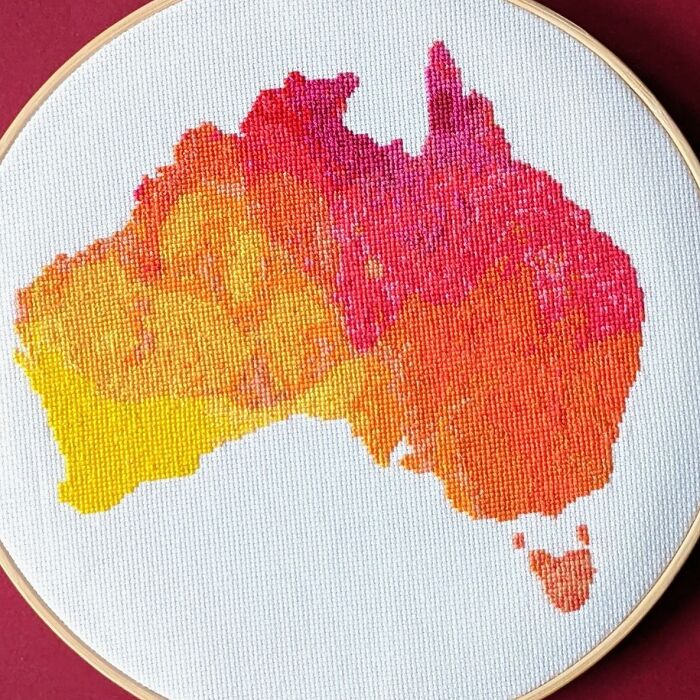 I Create Cross Stitch Patterns Of Maps, And Here Are My Most Popular Designs (22 Pics)