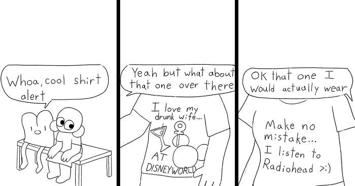 Artist Created 42 Simple Comics Turn Everyday Situations Into Absurd Humor