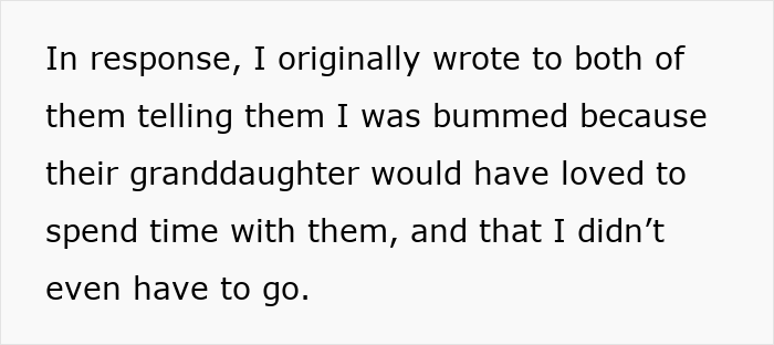 Text excerpt from a message expressing disappointment after being excluded from a Disney trip with daughter.