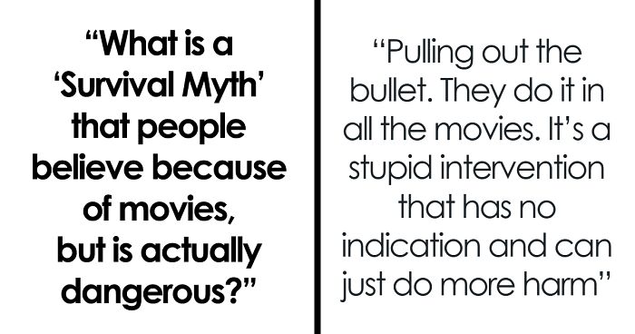 People Are Debunking Common Survival Myths, And These 40 Might Save Someone’s Life