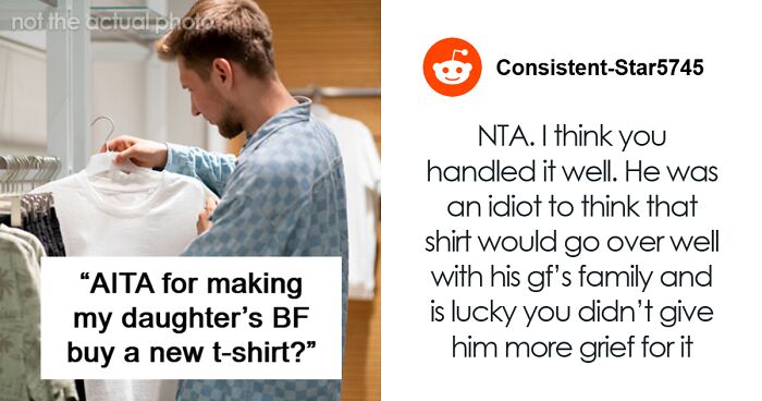 Wholesome Family Dinner Ensues After Man Makes 19YO Daughter’s BF Change His Inappropriate Shirt