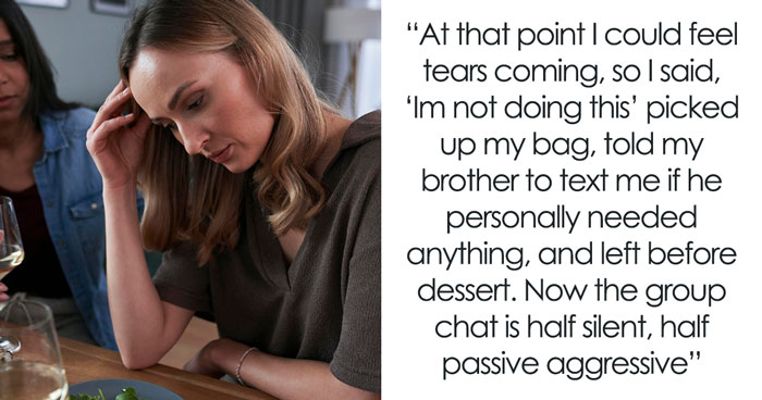 Woman’s Sick Of Being Default Caregiver For Bro, Tells Folks She’s Done And Walks Out Of Fam Dinner