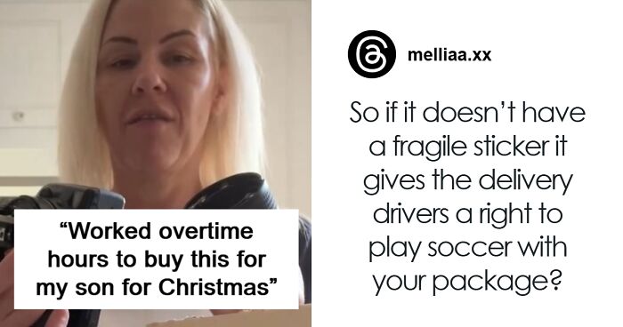 Woman Claims Her Christmas Gift Got Shattered Because Of Delivery Driver, Shows Footage