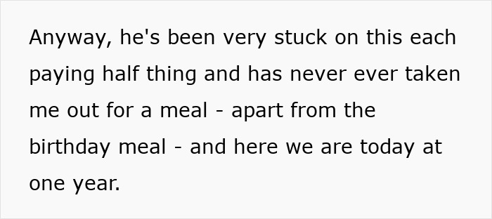 Text excerpt about a woman spoiling her boyfriend on his birthday but getting the ick over petrol money gift. Text excerpt about a woman spoiling her boyfriend on his birthday but getting the ick over petrol money gift.