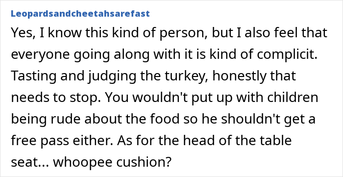 Alt text: Woman calls out men who feel entitled to do nothing during Christmas while discussing rude behavior at the dinner table