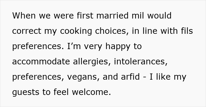 Woman calls out men who feel entitled to do nothing during Christmas in a candid text about holiday cooking and family roles.