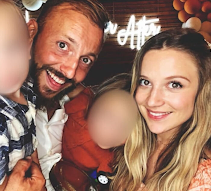 Family photo showing children with parents, capturing children's heartbreaking words after dad's disturbing behavior on mountain.