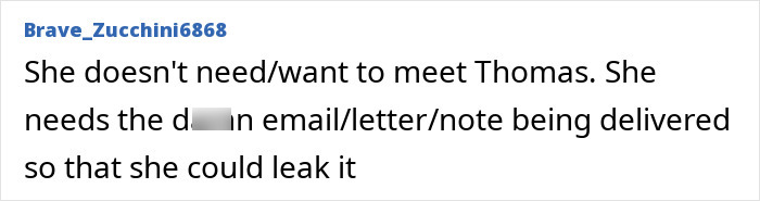 Comment highlighting Meghan Markle's alleged plan to leak a private email or note to her estranged hospitalized father. Comment highlighting Meghan Markle's alleged plan to leak a private email or note to her estranged hospitalized father.