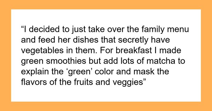 Sister Sneaks Veggies Into Meals To Protect Teen’s Health, Mom Guilt-Trips Her For Lying