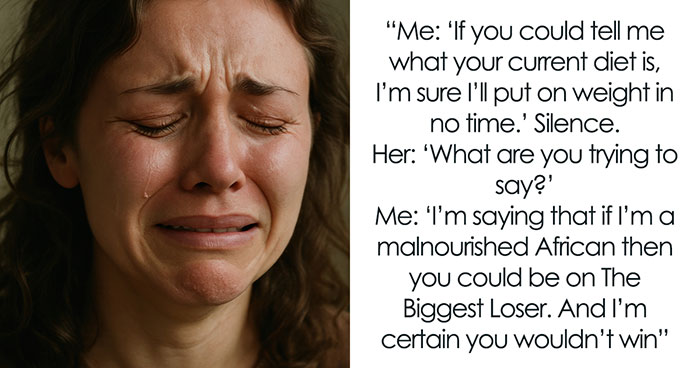 Lady Makes Nasty Comments About Thin Friend, Gets Mad As He Claps Back With An Overweight Insult