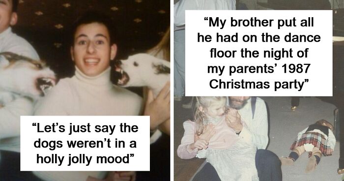 52 Hilariously Awkward Family Christmas Photos Shared By People Who Still Cringe At Them To This Day
