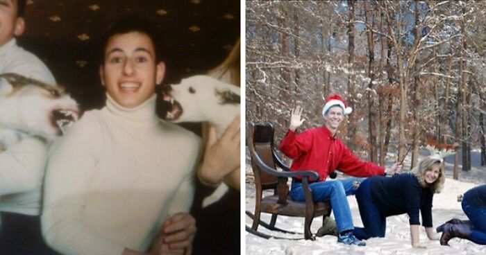 52 Hilariously Awkward Family Christmas Photos Shared By People Who Still Cringe At Them To This Day