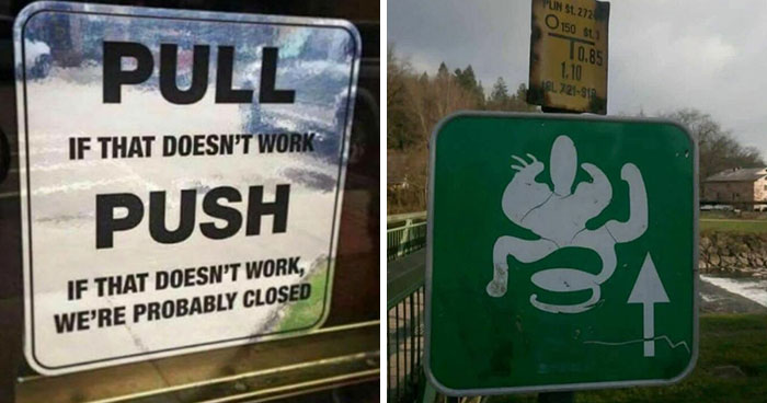56 Ridiculously Stupid And Funny Signs That Might Confuse You Or Make You Laugh