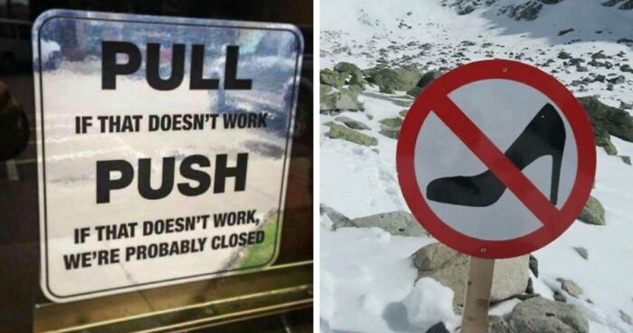 56 Ridiculously Stupid And Funny Signs That Might Confuse You Or Make You Laugh