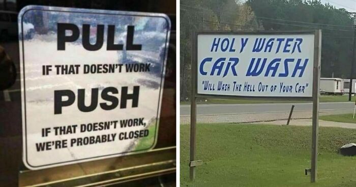 56 Ridiculously Stupid And Funny Signs That Might Confuse You Or Make You Laugh