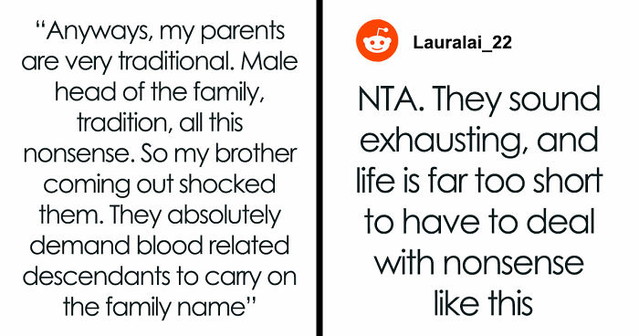 Gay Bro Treats Sis Like Dirt Her Whole Life, Comes Crying Years Later Over Parents Disowning Him