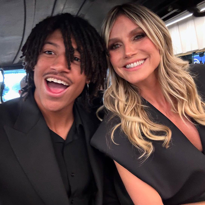 Heidi Klum and her son smiling together, sparking outrage and fan debate over model material on Elle cover. Heidi Klum and her son smiling together, sparking outrage and fan debate over model material on Elle cover.