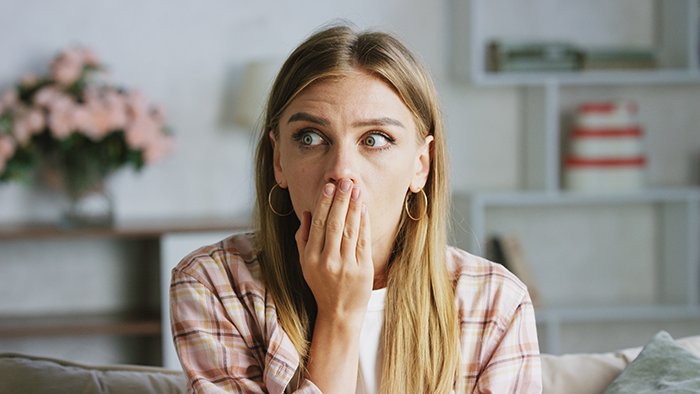 Woman looking shocked and confused after an unexpected love confession from FIL, feeling lost and uncertain. Woman looking shocked and confused after an unexpected love confession from FIL, feeling lost and uncertain.
