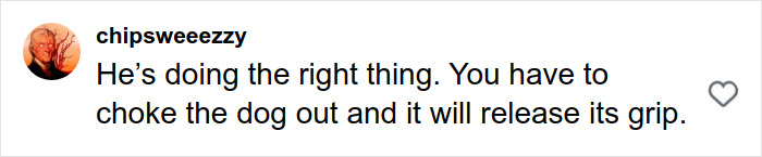 Comment discussing choking a dog to release its grip during a pit bull attack on a toddler in Manhattan street. Comment discussing choking a dog to release its grip during a pit bull attack on a toddler in Manhattan street.
