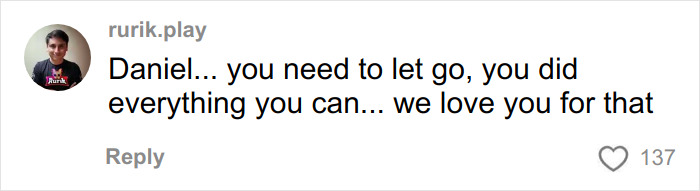 Comment on social media expressing support for struggling Nickelodeon star during motel stay update.