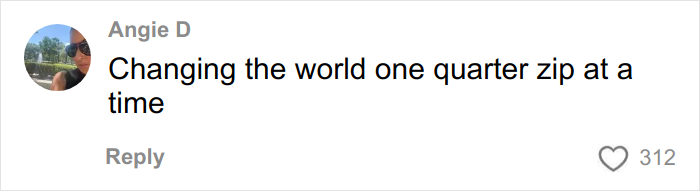 Comment by Angie D expressing a positive message about change, related to young Black men transforming their looks trend.