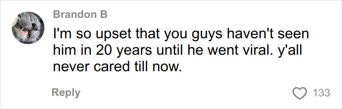Comment by Brandon B expressing upset about people ignoring struggling Nickelodeon star before going viral. Comment by Brandon B expressing upset about people ignoring struggling Nickelodeon star before going viral.