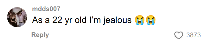 Comment by user mdds007 expressing jealousy with crying emojis on a Christmas gift haul for daughter backlash post.