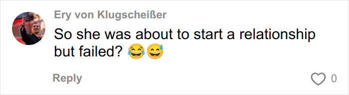 Comment on social media about a relationship topic with laughing emojis, related to HR Exec Kristin Cabot Kiss Cam incident. Comment on social media about a relationship topic with laughing emojis, related to HR Exec Kristin Cabot Kiss Cam incident.