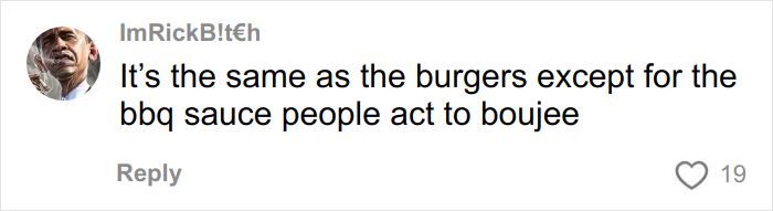Comment on a social media post discussing how the McRib is made, related to a McDonald's worker's viral video. Comment on a social media post discussing how the McRib is made, related to a McDonald's worker's viral video.
