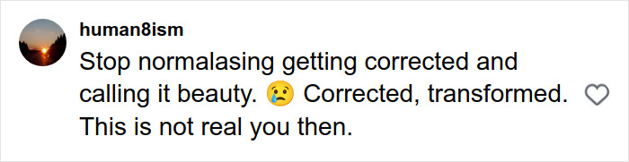 Alt text: Social media comment discussing plastic surgery rumors about Britanny Snow and reactions about authenticity. Alt text: Social media comment discussing plastic surgery rumors about Britanny Snow and reactions about authenticity.