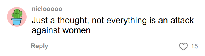 Screenshot of a social media comment discussing gender bias related to Chipotle food order portions. Screenshot of a social media comment discussing gender bias related to Chipotle food order portions.