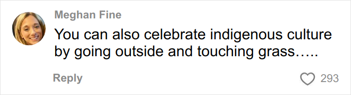 Social media user comments on celebrating indigenous culture by going outside, reflecting woke and decolonized Christmas discussions. Social media user comments on celebrating indigenous culture by going outside, reflecting woke and decolonized Christmas discussions.