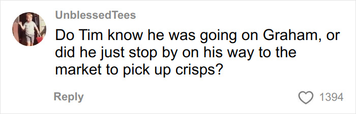 Screenshot of a social media comment mocking Timothée Chalamet for his Love Actually misread with wild reactions. Screenshot of a social media comment mocking Timothée Chalamet for his Love Actually misread with wild reactions.