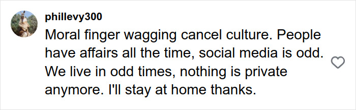 Comment by user phillevy300 discussing cancel culture, social media, and privacy in response to HR exec Kristin Cabot Coldplay kiss cam incident. Comment by user phillevy300 discussing cancel culture, social media, and privacy in response to HR exec Kristin Cabot Coldplay kiss cam incident.