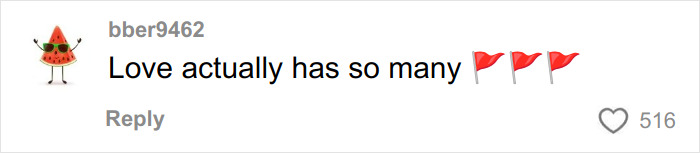 Screenshot of an online comment referencing Timothée Chalamet and reactions to his Love Actually misread with emojis. Screenshot of an online comment referencing Timothée Chalamet and reactions to his Love Actually misread with emojis.