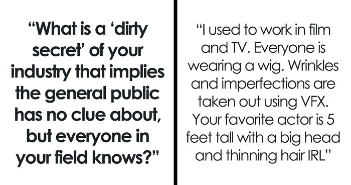 Employees Share Some Of The Nastiest Secrets From Their Industry (33 Stories)