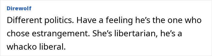 Text comment about Jason Bateman raising eyebrows with a remark involving his sister Justine, discussing politics and estrangement. Text comment about Jason Bateman raising eyebrows with a remark involving his sister Justine, discussing politics and estrangement.