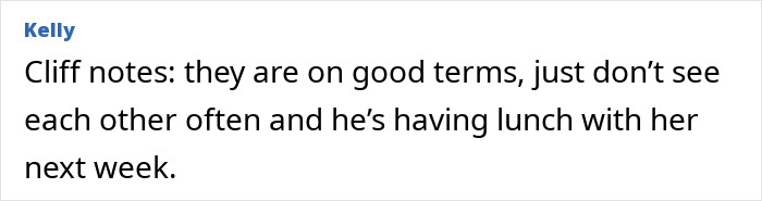 Text message from Kelly explaining Jason Bateman and sister Justine are on good terms and planning lunch next week. Text message from Kelly explaining Jason Bateman and sister Justine are on good terms and planning lunch next week.
