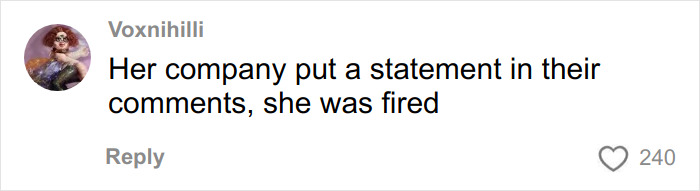 Comment on social media about a Karen on a drunken rampage, later revealed as a glamorous tech executive. Comment on social media about a Karen on a drunken rampage, later revealed as a glamorous tech executive.