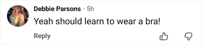 Screenshot of a social media comment reacting to Kate Hudson's dress, highlighting fan frenzy over a spotted detail.