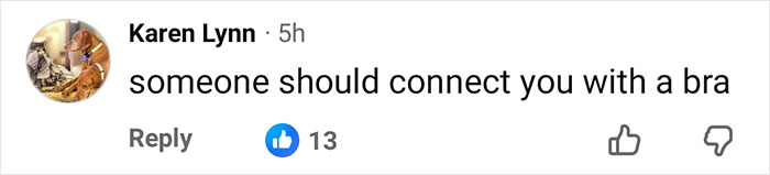 Facebook comment from Karen Lynn reacting to Kate Hudson's dress detail sparking frenzy among fans.