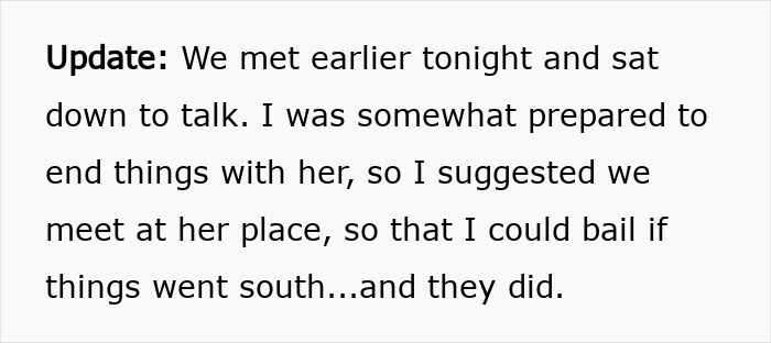 Text update about man lending girlfriend a spare keyboard and her reaction leading to their breakup. Text update about man lending girlfriend a spare keyboard and her reaction leading to their breakup.