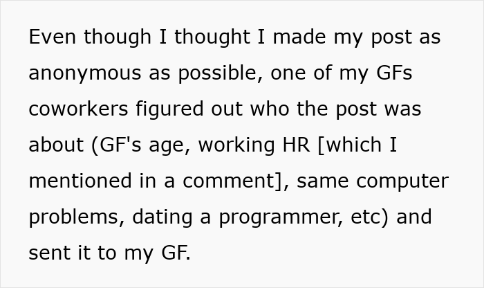 Text excerpt about a man lending his girlfriend a spare keyboard and her reaction causing a breakup. Text excerpt about a man lending his girlfriend a spare keyboard and her reaction causing a breakup.