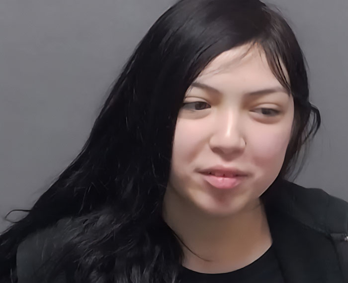 Teen with long dark hair and black jacket, involved in a harsh lesson by judge after pepper-spraying tourists on boat.