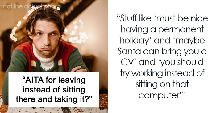 Guy Leaves Christmas Dinner Over Uncle’s Jokes, Mom Furious He “Embarrassed Her”