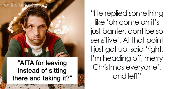 Guy Leaves Christmas Dinner Over Uncle’s Jokes, Mom Furious He “Embarrassed Her”