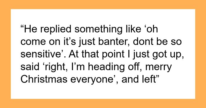 Guy Leaves Christmas Dinner Over Uncle’s Jokes, Mom Furious He “Embarrassed Her”